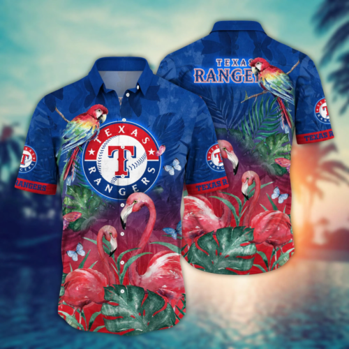 Texas Rangers MLB Flower Hawaii Shirt And Tshirt For Fans, Summer Football Shirts