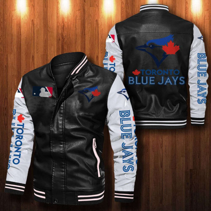 Toronto Blue Jays Leather Bomber Jacket