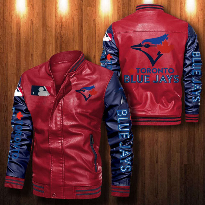 Toronto Blue Jays Leather Bomber Jacket