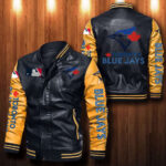 Toronto Blue Jays Leather Bomber Jacket