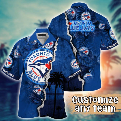 Toronto Blue Jays MLB Flower Hawaii Shirt   For Fans, Custom Summer Football Shirts