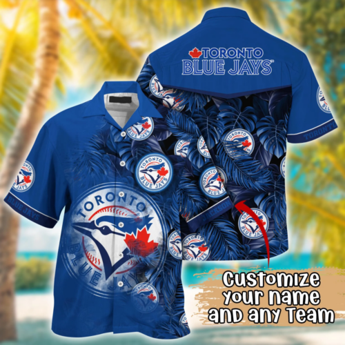 Toronto Blue Jays MLB Summer Hawaii Shirt And TShirt, Custom Football Shirts