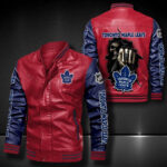 Toronto Maple Leafs Leather Bomber Jacket