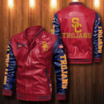 Usc Trojans Leather Bomber Jacket