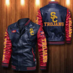 Usc Trojans Leather Bomber Jacket