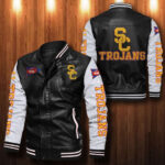 Usc Trojans Leather Bomber Jacket