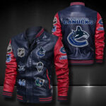 Vancouver Canucks Leather Bomber Jacket