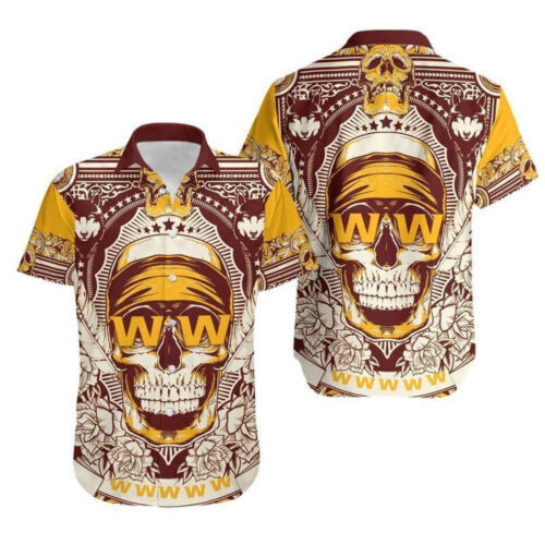 Washington Football Team Skull Gift For Fan Hawaii Shirt