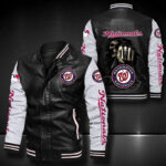 Washington Nationals Leather Bomber Jacket