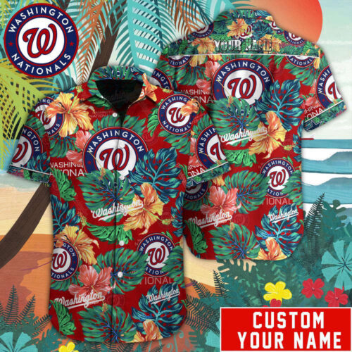 Washington Nationals MLB-Custom Hawaiian  Shirt For Men Women
