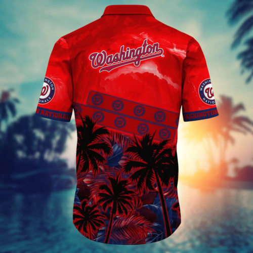 Washington Nationals MLB Flower Hawaii Shirt  For Fans, Summer Football Shirts