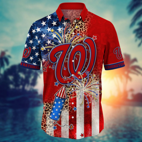 Washington Nationals MLB Hawaii Shirt Independence Day, Summer Shirts