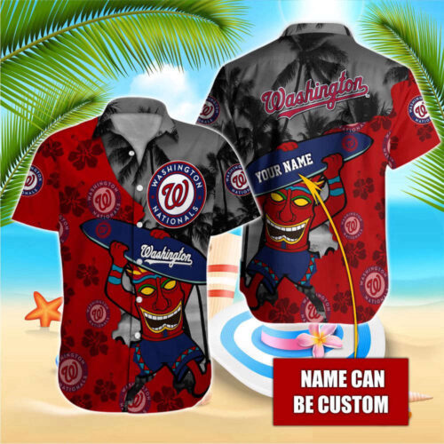 Washington Nationals MLB-Hawaiian Shirt Custom For Men Women