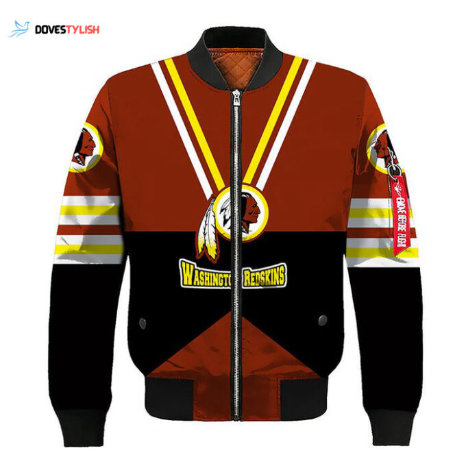 Washington Redskins Brown Bomber Jacket