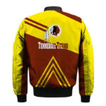 Washington Redskins Brown Yellow Bomber Jacket