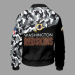 Washington Redskins Camouflage Black Bomber Jacket