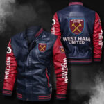 West Ham United Leather Bomber Jacket