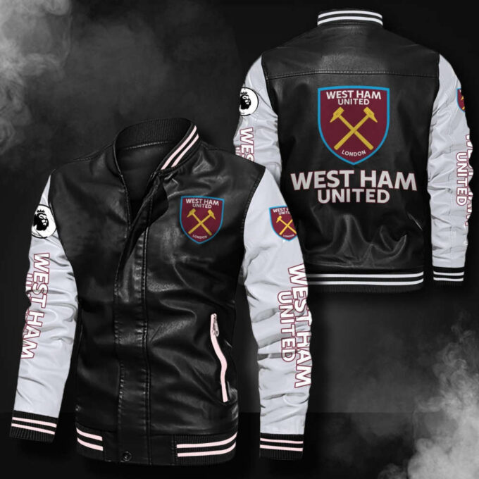 West Ham United Leather Bomber Jacket