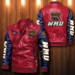 Western Michigan Broncos Leather Bomber Jacket