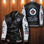 Winnipeg Jets Leather Bomber Jacket