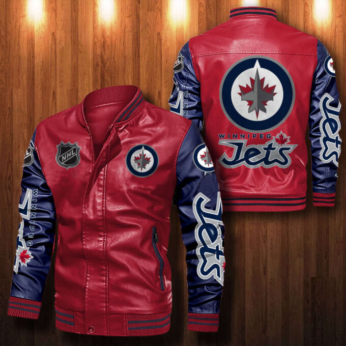 Winnipeg Jets Leather Bomber Jacket