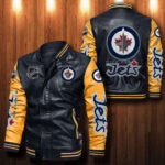 Winnipeg Jets Leather Bomber Jacket