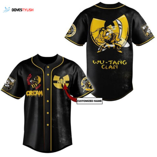 Wu-tang Clan Music Band Customized Baseball Jersey Shirt