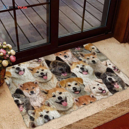 A Bunch Of Pomeranians Doormat