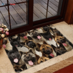 A Bunch Of American Akitas Doormat