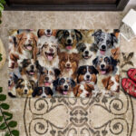 A Bunch Of Australian Shepherds Doormat