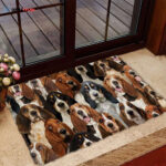 A Bunch Of Basset Hounds Doormat