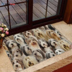 A Bunch Of Bearded Collies Doormat