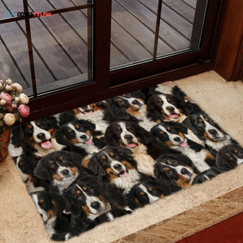 A Bunch Of Border Collies Doormat