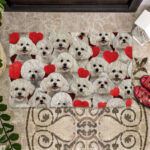 A Bunch Of Bichon Frises Doormat