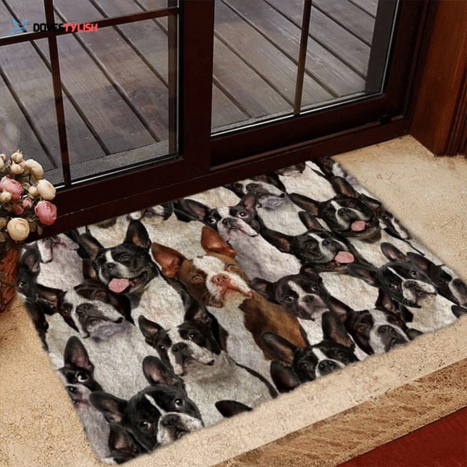 A Bunch Of Boston Terriers Doormat