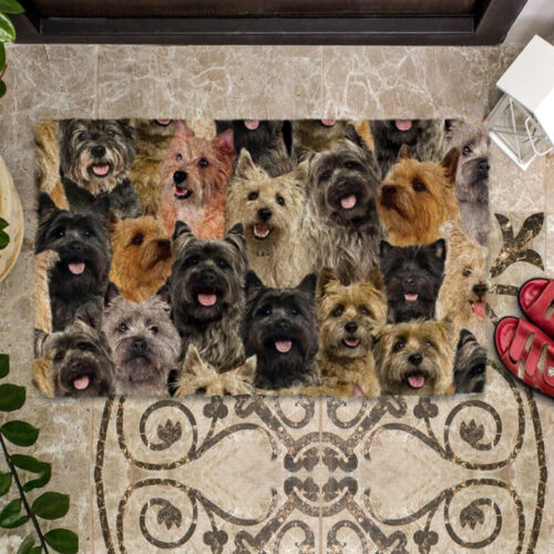 A Bunch Of Cairn Terriers Doormat