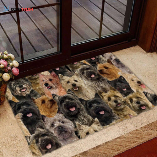 A Bunch Of Bearded Collies Doormat