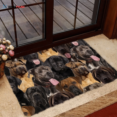 A Bunch Of Cane Corsos Doormat