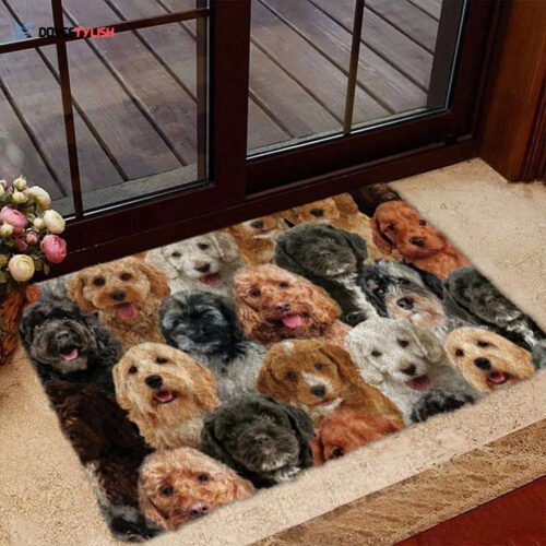 A Bunch Of Goldendoodles Doormat