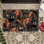 A Bunch Of Dachshunds Doormat