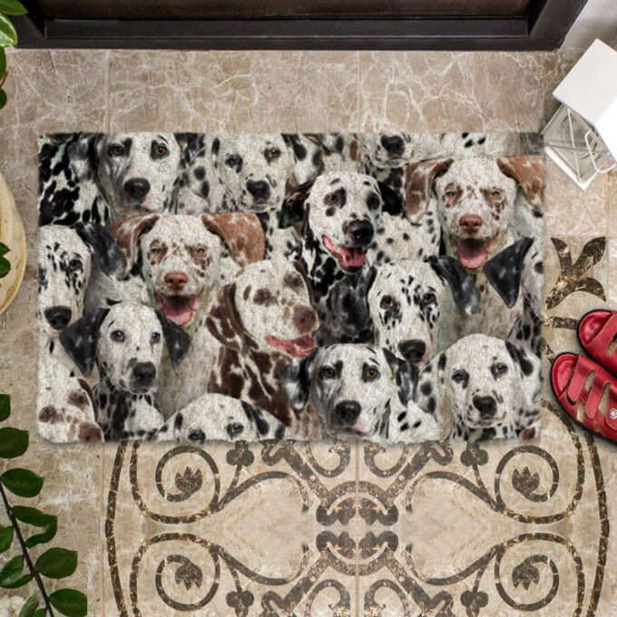 A Bunch Of Dalmatians Doormat