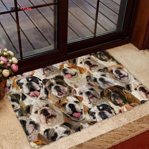 A Bunch Of Dogo Argentinoes Doormat