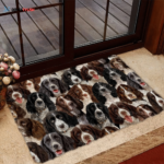 A Bunch Of English Springer Spaniels Doormat