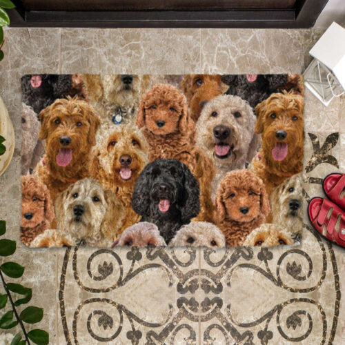 A Bunch Of Goldendoodles Doormat