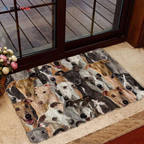 A Bunch Of Greyhounds Doormat