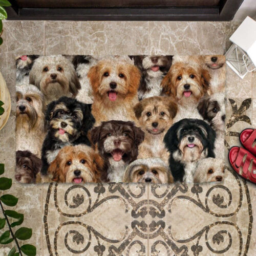 A Bunch Of Havaneses Doormat