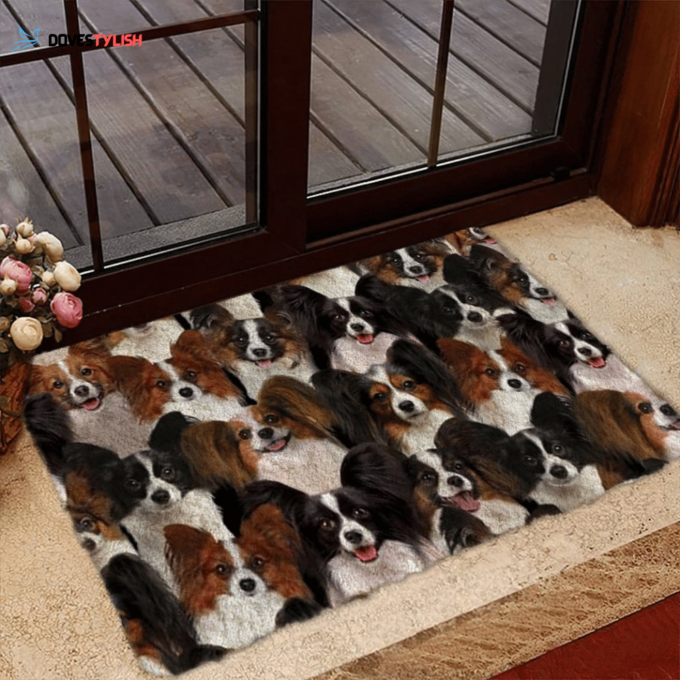 A Bunch Of Papillons Doormat