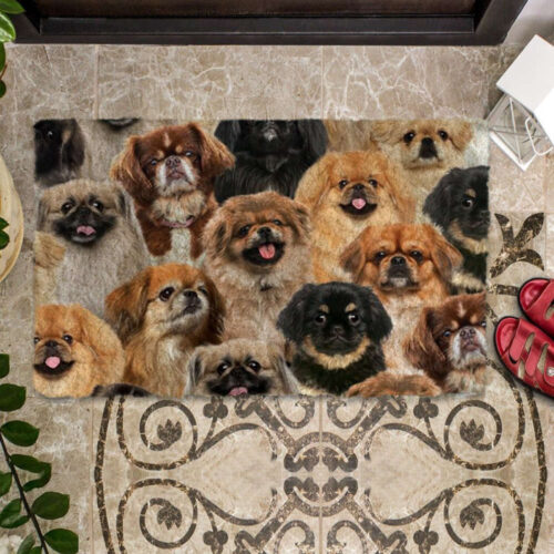 A Bunch Of Pekingeses Doormat