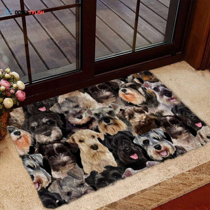 A Bunch Of Schnauzers Doormat