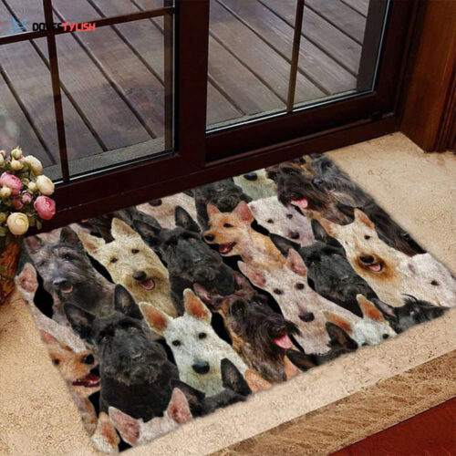 A Bunch Of Rough Collies Doormat